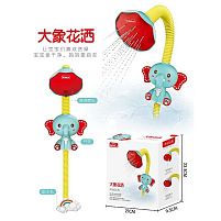 Гра для ванни 8366-52 A “Слоник”, автоматична подача води, гідроізоляція, на батарейках, 4 присоски, в коробці