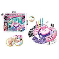 Набір тимчасових татуювань RY 6303 трафарети, глітер, 2 аплікатори, олія, ігрова платформа, в коробці
