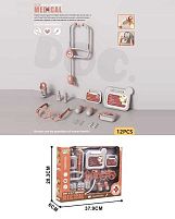 Набір лікаря YJ-H 18 12 елементів, окуляри, шприц, стетоскоп, звук серцебиття, муляжі ліків, в пакеті