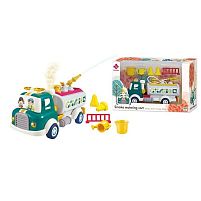 Спецтехніка 88033 помповий механізм, бризкає водою, інерція, підсвічування, звуки, парогенерація, рухомі елементи, конструктор, на батарейках, в