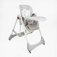 Стільчик для годування Toti 61225 мягкий чохол PU з подушкою, гойдалка, 4 колеса, з’ємний столик, в коробці