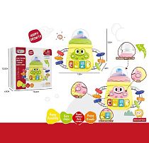 Музична іграшка 368-71 2 кольори, музика, звуки, пальчикова гра, підсвічування, регулювання гучності, прорізувач, фрази англ. мовою, в коробці