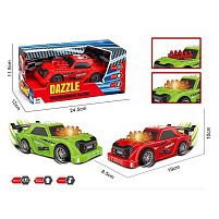 Машина музична PC 88-05 2 кольори, підсвічування, звукові ефекти, режим демонстрації, прогумовані колеса, рухи вперед-назад, в коробці