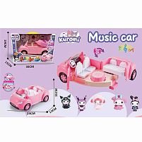 Набір героїв YQ 8102 машинка трансформується, 5 фігурок героїв, підсвічування, пісня англ. мовою, рухомі деталі, в коробці