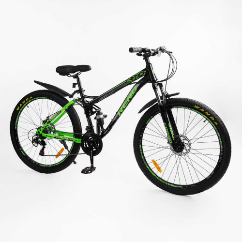 Велосипед двоколісний спортивний Corso RD-60280 «Rend» (колеса Ø27,5"/гума, рама: 15"/сталь, швидкостей: 21, обладнання Shimano) фото 2