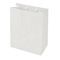 Пакет подарунковий крафт M "White" 18*23*10см Stenson GL-020W-M