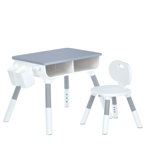Дитячий столик Bambi 8833-11 (стілець, 2 ящичка, пластмаса, стіл: □55*69 см, ↑49-56 см, стілець: □34*35 см, ↑46-50 см)