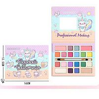 Косметика LK 5067 16 кольорів тіней, пензлик, дзеркальце, рум’яна, контуринг, в коробці