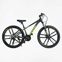 Велосипед двоколісний спортивний Corso SP- 26775 «Spider» (колеса Ø26"/гума, рама: 13"/алюміній, швидкостей: 21, обладнання Shimano)