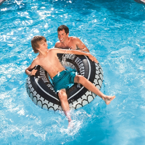 Надувне коло Intex 59252 «Шина» (діаметр 91см.) фото 6
