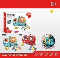 Бізіборд YD 750-30 2 кольори, пискавка, тріскачка, пальчикові ігри, гумові прорізувачі, в коробці