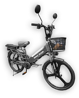 Електровелосипед Dominator PANTHER gray (колеса: Ø24", акб: 48V/14Ah/Li-ion, мотор: 500W, пробіг на одному заряді до 45 км, до 35 км/г, сірий)