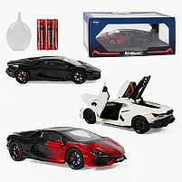 Машинка GT - 15622 "Авто Експерт", 3 кольори, металопластик, 1:24, звук, світло, інерція, парогенерація, відчиняються двері, капот, багажник, у