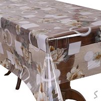 Скатертина-клейонка ПВХ силікон "France" 1.40*30м Stenson MA-5513