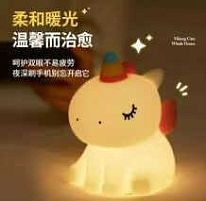 Нічник C 71580 “Єдиноріг”, 7 кольорів, 9 режимів підсвічування, вбудований акумулятор, type-C, в коробці