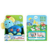 Музичне брязкальце 1953-2 мелодія, звукові ефекти, підсвічування, колеса, в коробці