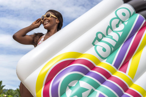 Матрас надувний для плавання BestWay 43837 «Disco» (145*196 см, вік 8+, до 100 кг) фото 7