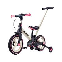 Велосипед-трансформер Best Trike BT-12755 колеса PU 12’’, батьківська ручка, з’ємні педалі, ручне гальмо, допоміжні бокові колеса, в коробці