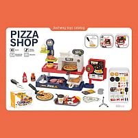 Піцерія 668-153 66 елементів, звукові ефекти каси, фритюр, піч, гриль, таця, продукти, стаканчики, лопатки, купюри, монети, в коробці