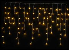 Гірлянда C 61483-20 Y  4 метри,  штора, жовте світло, від батарейок, 2 режими, у коробці