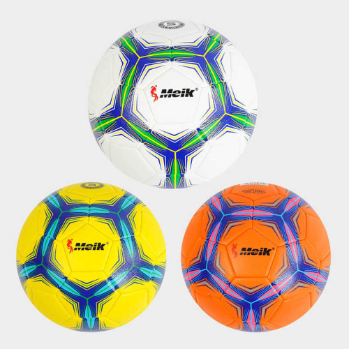 М`яч футбольний C 55985 (60) 3 види, вага 310-330 грам, матеріал TPU, гумовий балон, розмір №5