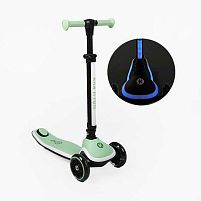 Самокат триколісний Best Scooter X2P-002 «Kick`n`roll» (колеса: передні Ø4.92"/заднє Ø3.15"/PU, рама: пластик/складна, підсвітка, до 25 кг)