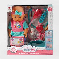 Пупс 6815 30 см, п’є, ходить в туалет, медичне приладдя, в коробці