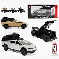 Машинка RS-32611 "Авто Експерт", 3 кольори, електромобіль, зарядна станція, металопластик, масштаб 1:24, звук, світло, інерція, відчиняються двер