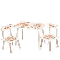 Дитячий столик Bambi M 501-29 «Ведмедик» (стіл 40*44,5*60 см, 2 стільця 28,5*28,5*51 см)