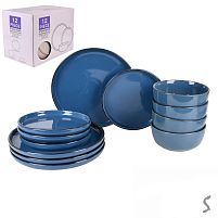 Набір столового посуду 12пр/наб (тарілка 26+19см, супниця 16.5см) Stenson MC5579-2