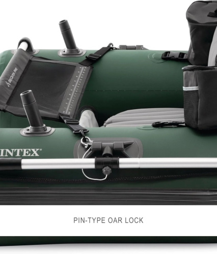 Човен надувний Intex 68381 «Big Catch ProTM» (38*119*165 см, гребний, одномісний, двокамерний, весла ↔137 см, надувне дно, до 140 кг) фото 12
