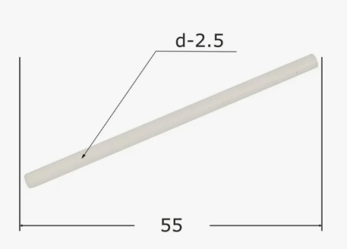 Стрижень керамічний Intex 10832 (Ø2,5*↑55, до крильчатки Intex 10070 для фільтр-насоса Intex 28604) фото 2