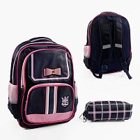 Рюкзак C 72836 розмір: 33х20х45, 2 відділення, 3 кишені, на блискавці, гаманець, в пакеті