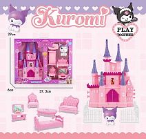 Замок JX 751 KF висота 24см, герой, ліжечко, крісло, диван, парканчик, в коробці