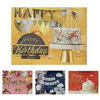 Пакет подарунковий паперовий M "Happy birthday" 32*26*11см Stenson R32952-M