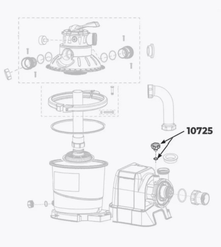 Клапан випускний Intex 10725 (повітряний, до картриджних та пісочних фільтр-насосів Intex 28634, 56634, 28644, 28674) фото 5