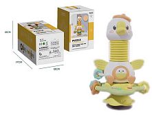 Музичне брязкальце 230 B “Гусеня”, звук, мелодії, прорізувач, пискавка, пальчикова гра, в коробці