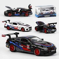 Машинка LF-04839 "Авто Експерт" 2 кольори, металопластик, 1:32, звук, світло, інерція, відчиняються двері, багажник, капот, у коробці
