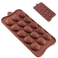 Форма силікон для цукерок "Великодня" 15шт/л 22.5*10.5*1.5см Stenson (MH-3388)