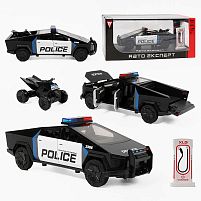 Машинка RS-36124 "Авто Експерт", електромобіль, зарядна станція, металопластик, масштаб 1:24, звук, світло, інерція, відчиняються двері, в коробц