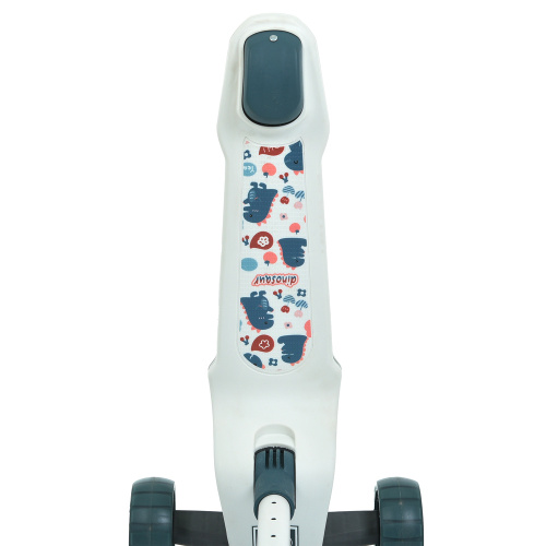 Самокат триколісний iTrike JR3-125-W (колеса: передні Ø4,5"/заднє Ø3,5"/PU, підсвітка, музика, гальмо: ножне/заднє, висота керма: 68-82,5 см, білий) фото 3