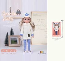 Лялька MN 3311 висота: 34 см, імітація скляних очей, взуття, в коробці