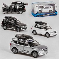 Машинка ТК - 6505 (32) "Авто Експерт", 3 кольори, металопластик, 1:32, світло, звук, інерція, відчиняються двері, багажник, капот, в коробці