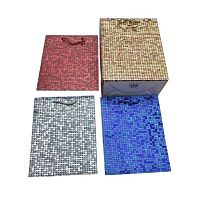 Пакет подарунковий паперовий M "Glitter" 26*32*10см Stenson R98352-M