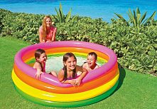 Дитячий надувний басейн «Райдуга» Intex 56441 (46*168 см.)