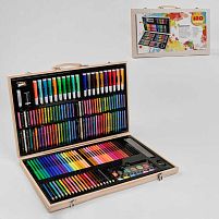 Набір для малювання С 49393 (10) 180 елементів, крейди, олівці, фломастери, фарби, маркери, у валізі