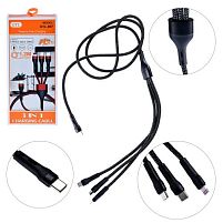 Кабель GTL 3-in-1 Type-C to Lightning+Micro+Type-C PD 200W 1.2м Stenson WL-1442