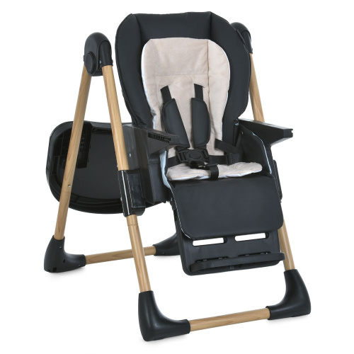 Стільчик для годування El Camino ME 1115-W Black (52*86*106 см, 2 колеса, стілец: 5 положень, спинка: 3 положення, підніжка: 3 положення, до 15 кг) фото 4