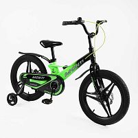 Велосипед дитячий двоколісний Corso MT-18933 «Monti» (колеса Ø18"/гума, рама: магній, допоміжні колеса, гальмо ручне, від 6 років)