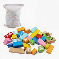 Конструктор дерев’яний C 74311 100 елементів, мішечок для зберігання, у пакеті